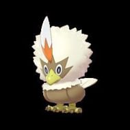 The shiny form of Rufflet (Image via The Pokemon Company)